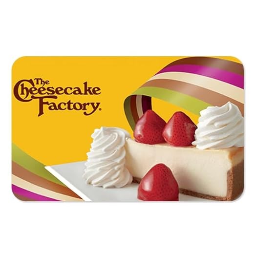 芝士蛋糕工厂电子礼品卡 100USD
